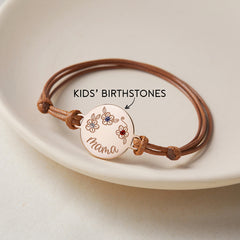 Mother Birthstone Bracelet, Gift