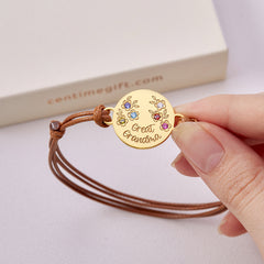 Mother Birthstone Bracelet, Gift