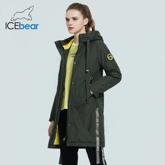 ICEbear 2023 Women fall jacket Female coat with a hood casual wear quality parka brand clothing GWC20035I