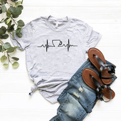 Coffee Heartbeat Shirt